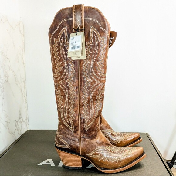 Ariat Women's Casanova Western Boot Shades of Grain Size 7.5 Snip Toe - Picture 1 of 16